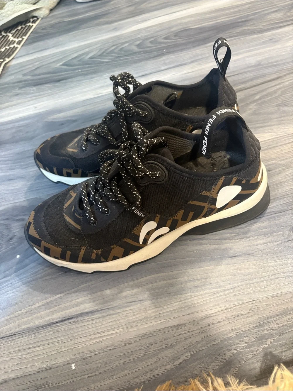 Fendi Black and Brown  Sneakers